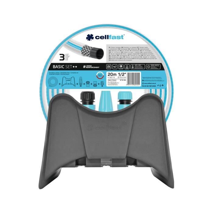 Système D'arrosage De Jardin Tuyau 20m 1/2 '' Avec Support Mural