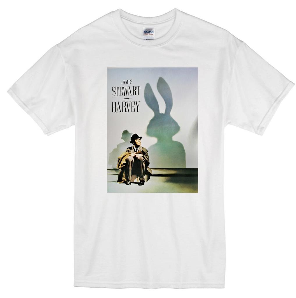 HARVEY JAMES JIMMY STEWART CONIGLIO BIANCO IMMAGINARIO FILM CLASSICO MAGLIETTA BIANCA