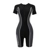 Plus Size Womens One-Piece Swimsuit With Built-in Pads High Elastic Quick Dry Swimming Pool Training