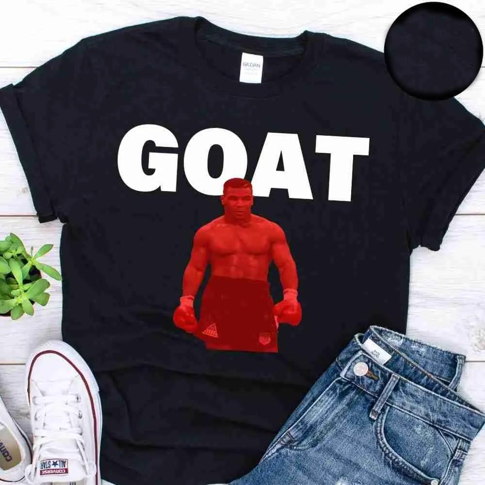 

Fashion Mike Tyson GOAT T Shirt. High Quality Cotton, Loose, Large Sizes, Breathable Top, Casual T-shirt S-3XL - Men s Summer... S разноцветный