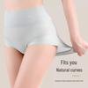 LANGSHA Women's High-Waist Seamless Ice Silk Briefs (3-Pack)