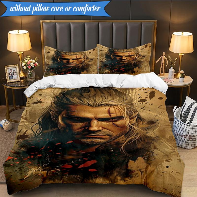 wizard dragon 3pcs K-pop music group Bedding set,Ideal for Bedroom, Dormitory,Including Duvet Cover And 2pcs Pillowcases,Fan gifts