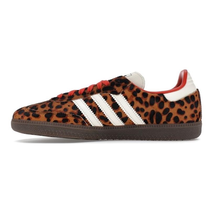 adidas Samba OG Cheetah Pack - Preloved червоні жіночі кросівки Brown Core-Black Cream-White JI2734