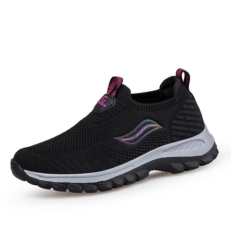 

Обувь для пожилых людей, новинка 2025 года, летняя обувь для родителей среднего и пожилого возраста, обувь из старой пекинской ткани, мягкая подошва, модная и удобная 44