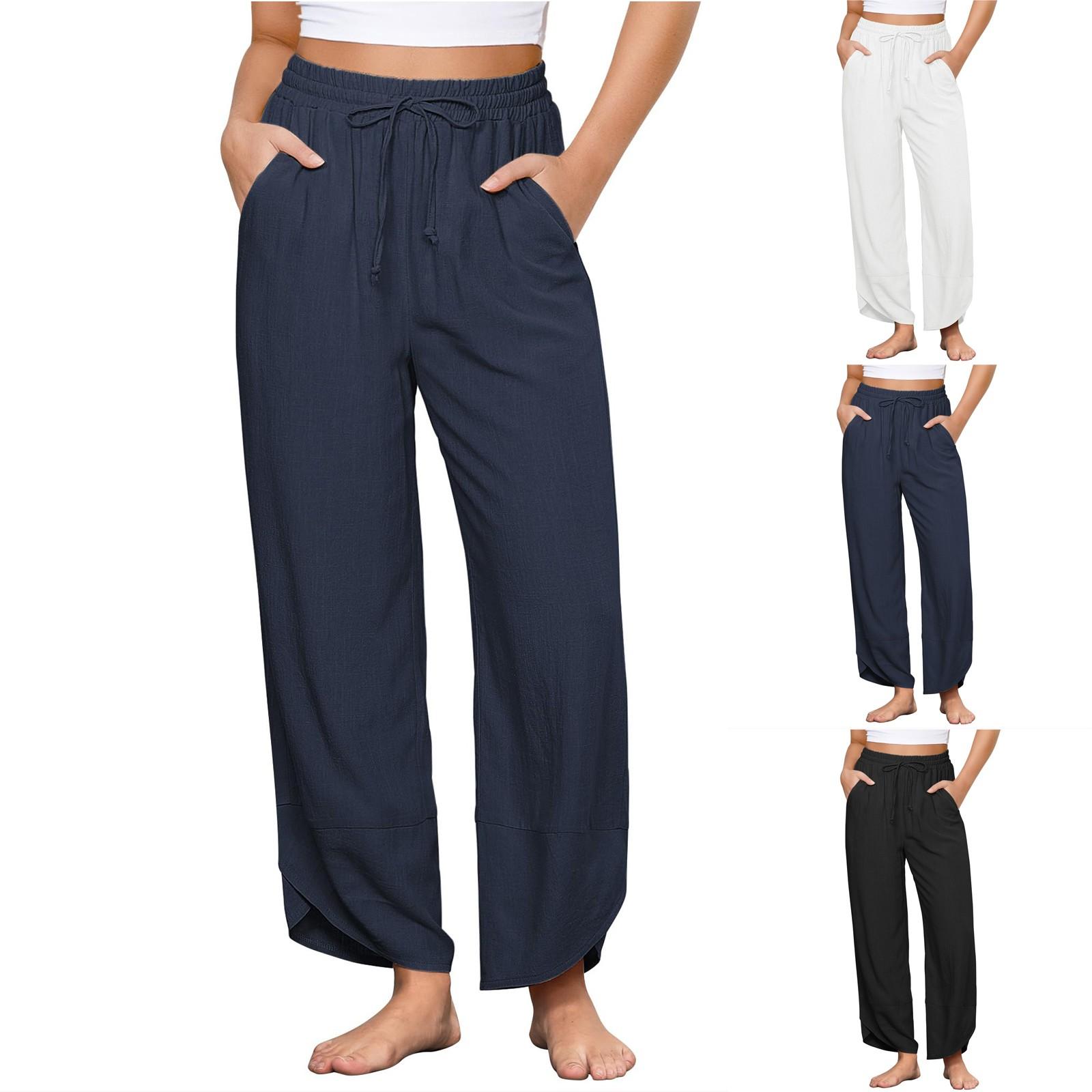 

Женские повседневные модные удобные брюки M чёрный