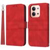 For Xiaomi Redmi 15C 4G (Global) (171mm)/Poco C85 4G (171mm) Case Wallet Skin-Touch Leather Imprinted Phone Cover with Wrist Strap