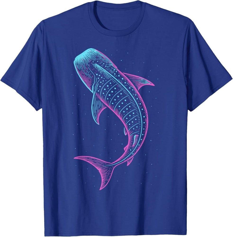 Цветная футболка с иллюстрацией китовой акулы M
