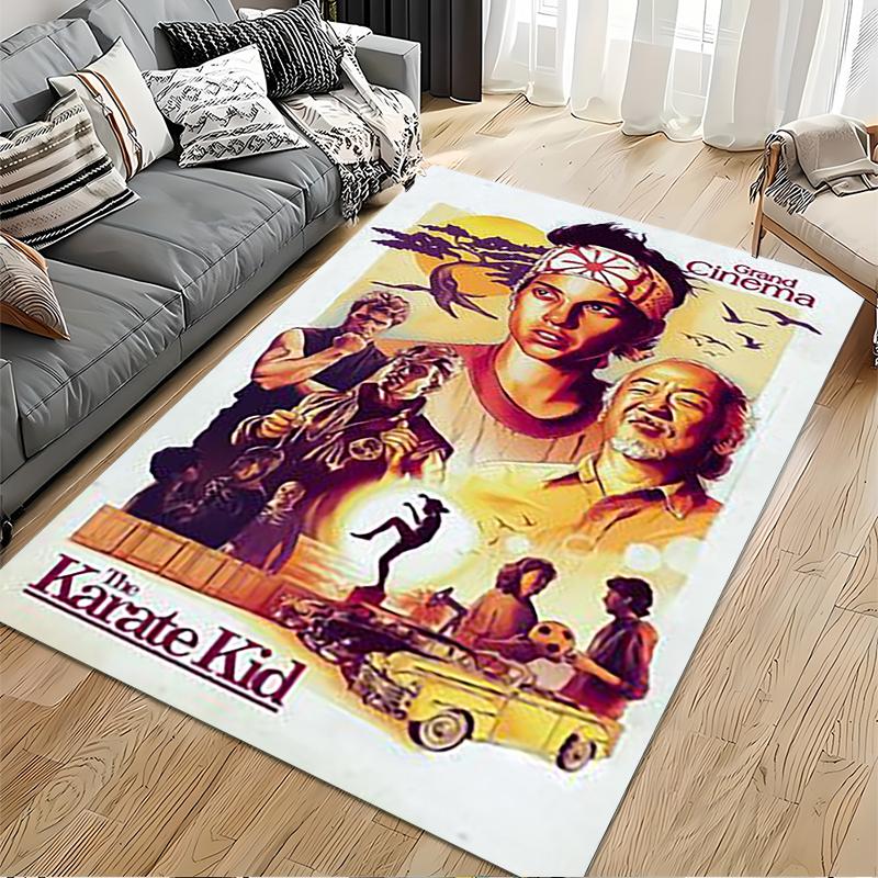 Pop Culture Area Rug, The Karate Kid Grand Cinema Movie Poster, Living Room Decor, Non-Slip Mat