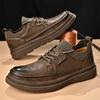 Herren Freizeitschuhe aus Leder, formelle Business-Schuhe