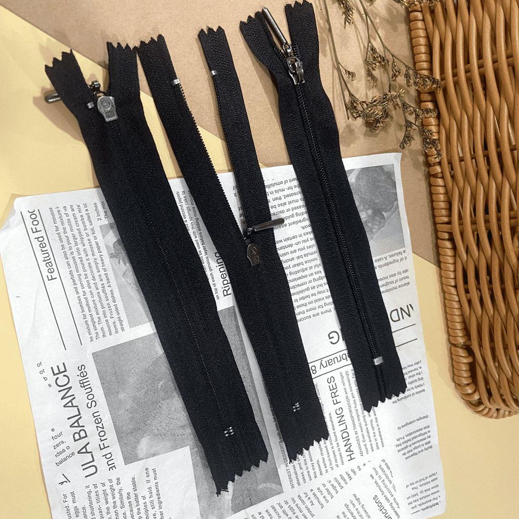 15cm Nylon Round Head Zipper for Clothing, Pockets, Luggage, Decorative Accessory