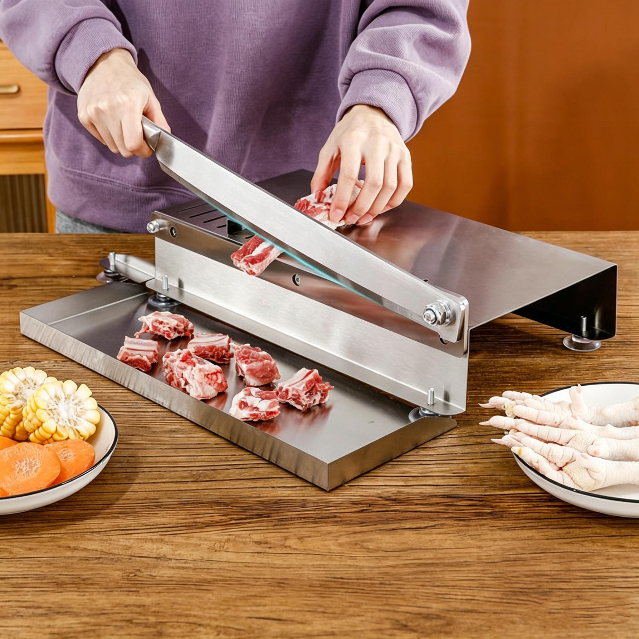 

Beef Cutting Machine - Manual Meat Cutting Machine For Household Fish, Meat, Beef, Chicken, Ribs, Dried Meat & Vegetables Knife Set One Size серебряный