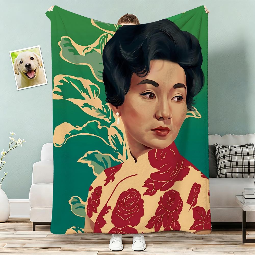 Movie In The Mood for Love Throw Lightweight 240g Flannel Blanket Soft Skin-friendly for Summer Cooling 75x90cm
