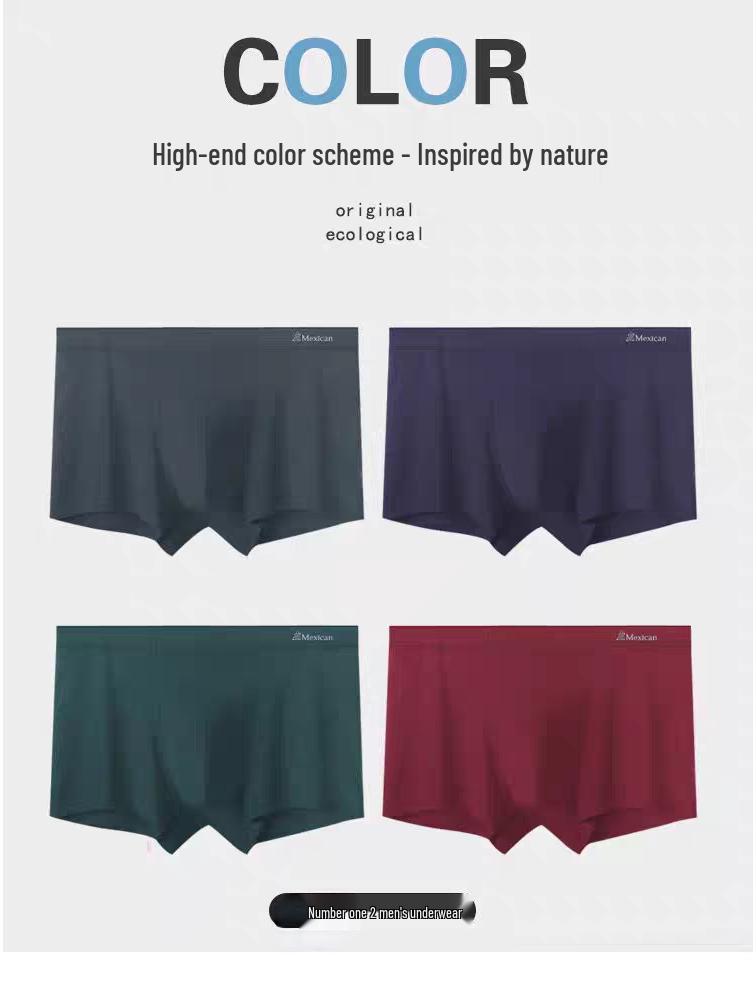 

Мужские бесшовные хлопковые боксеры-брифы Scarecrow - Полосатые, Дышащие, Большого размера (4-Pack) XL