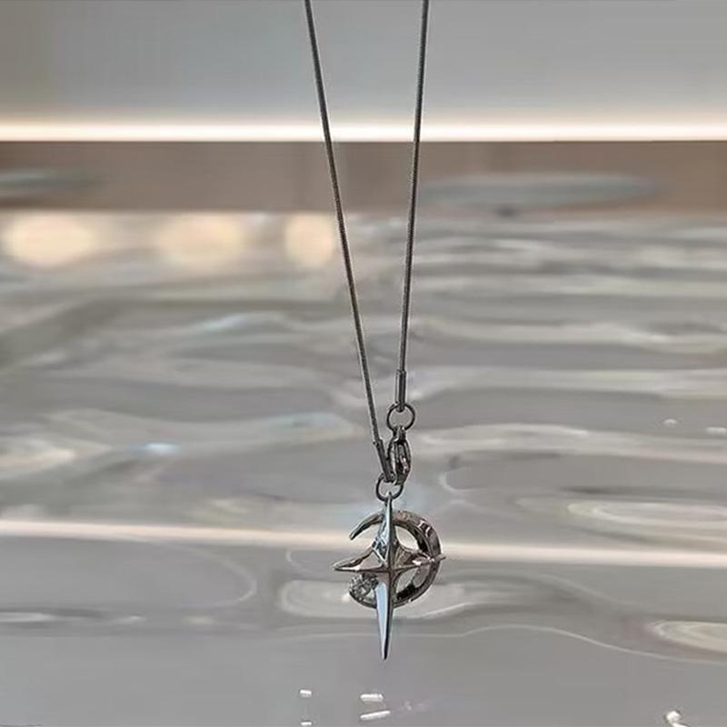 Fashion Star Pendant Galaxy Necklace for Women Men Egirls Y2K Cool Couples Necklace Clavicle Chain Original Party Jewelry Gift