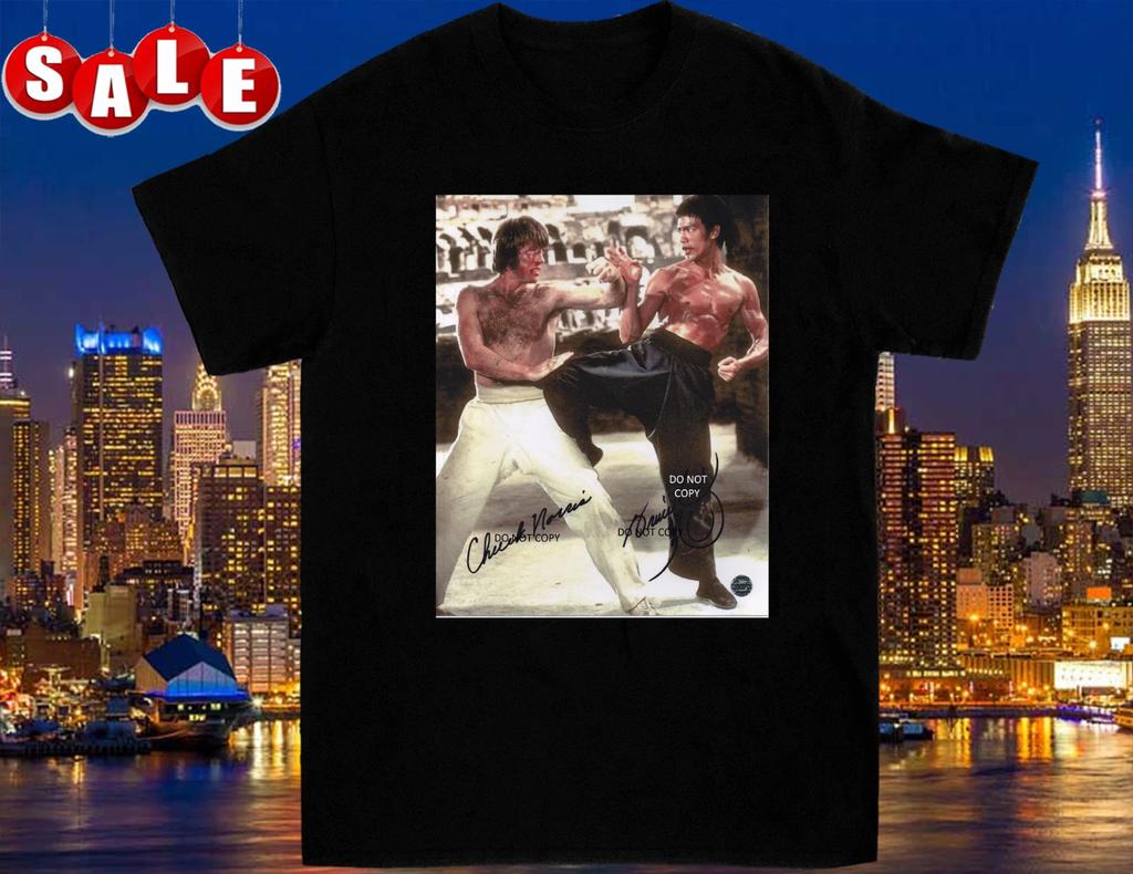 T-shirt Grafica Stile Firma Chuck Norris Unisex S-4XL
