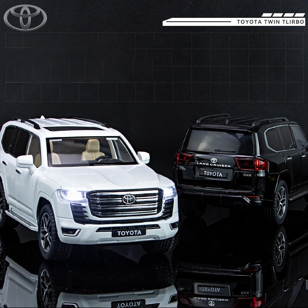 1:24 Toyota LAND CRUISER PRADO Alphard Key Control Alloy Car Model Sound and Light Children's Toy Collectibles Birthday gift