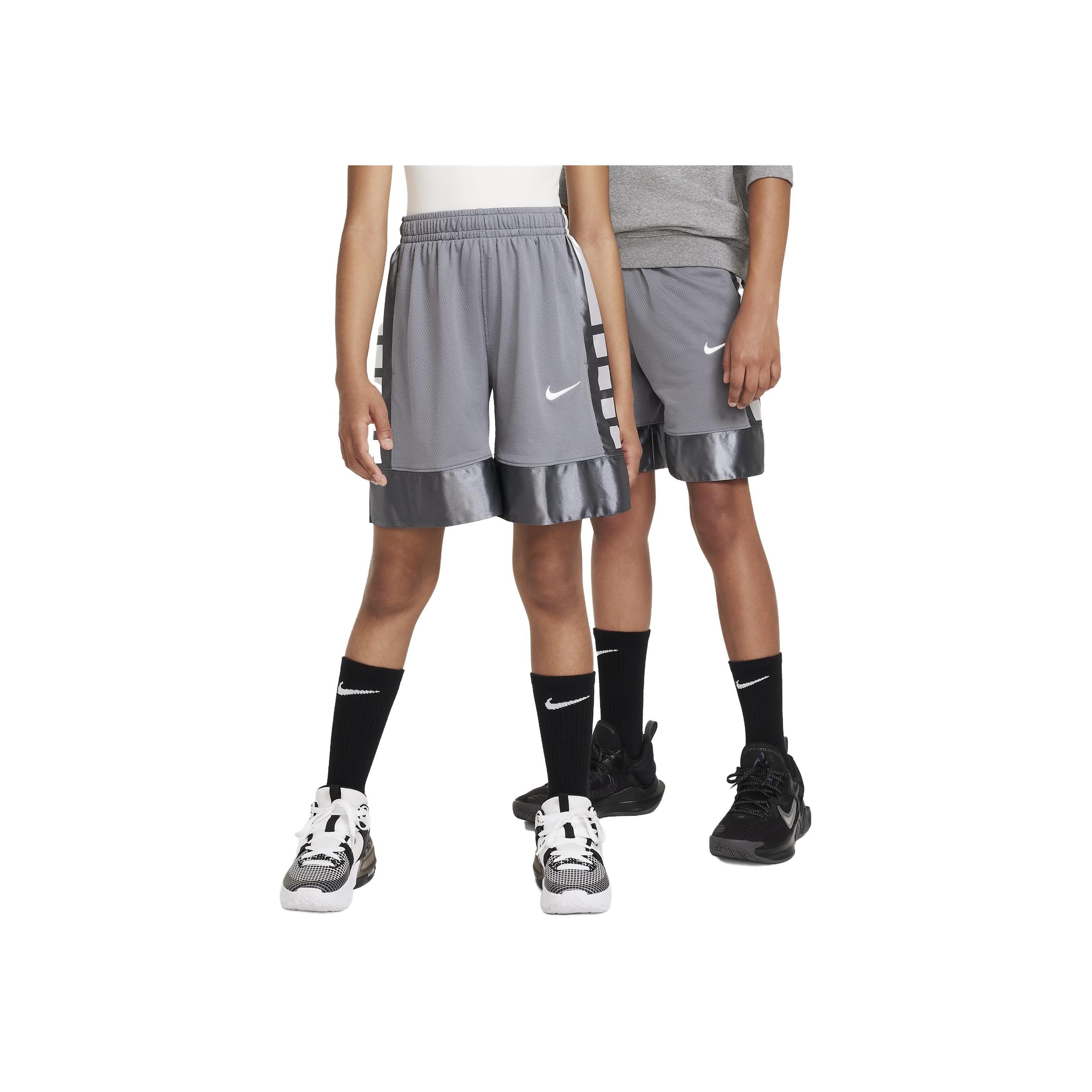 

Nike Баскетбольные шорты Dri-FIT Elite 23 Color Block с вышитым логотипом и эластичной талией, детские шорты, дымчато-серые FD4004-084 L
