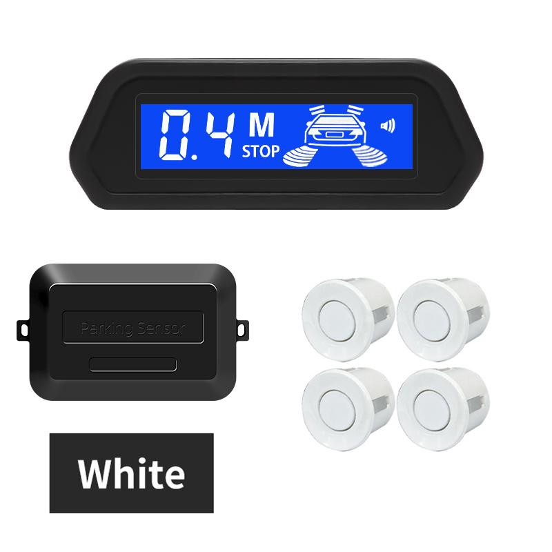 Car Parking Sensor Kit With Auto Parktronic Reverse LED Monitor 4 Sensors Radar Detector System Backlight Display