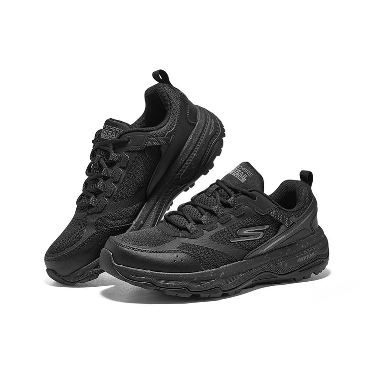 Skechers Go Run Trail Altitude Cómodas Zapatillas Casuales de Caña Baja para Correr Mujer Negro 128221C-BBK