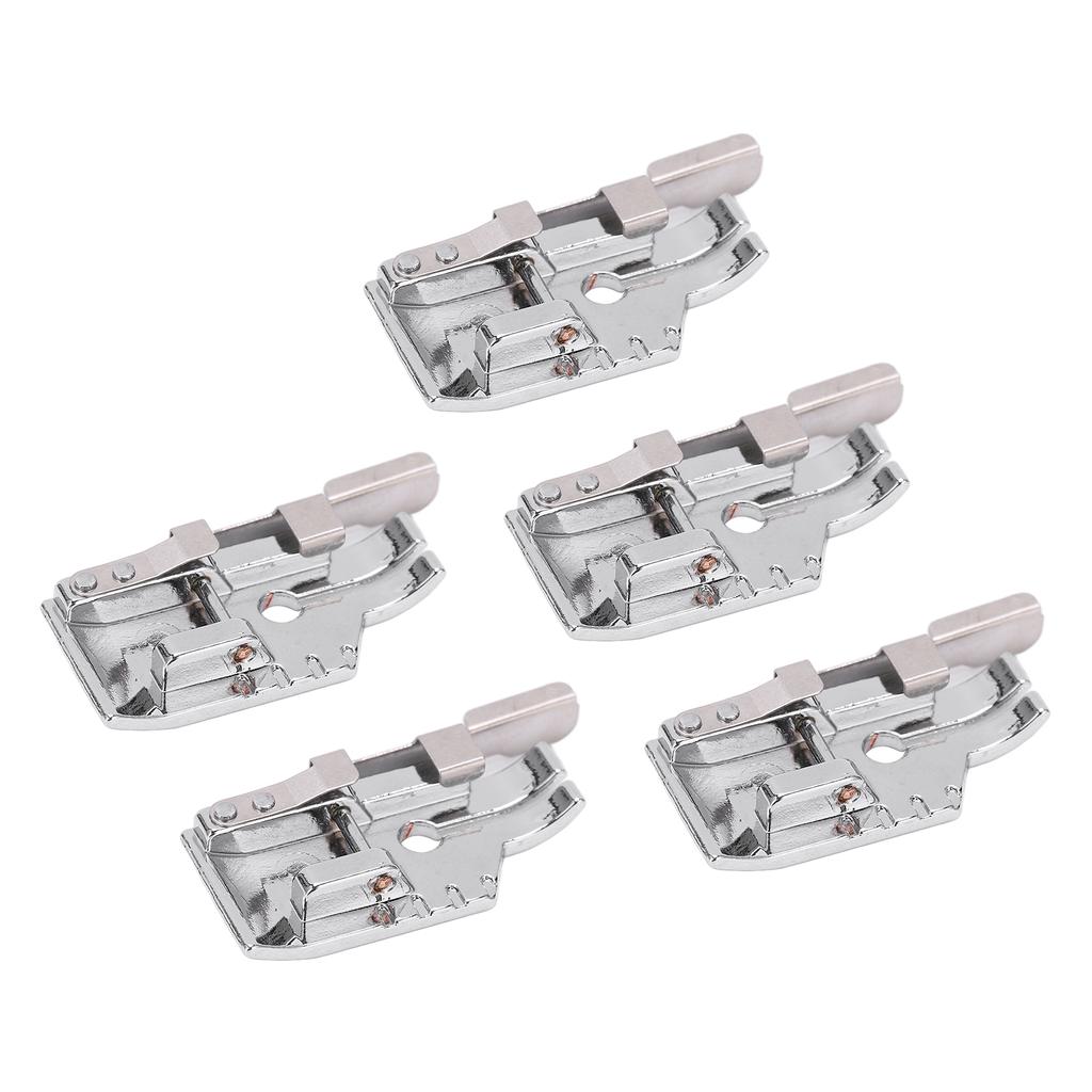 5 Pcs Quilting Presser Foot Stainless Steel Straight Stitch Process Strong Lightweight Sewing Machine Presser Foot