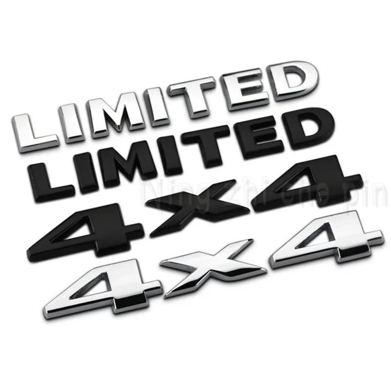 3D Metal 4x4 Limited Logo Badge Rear Trunk Emblem Sticker Car Decals for Jeep Grand Cherokee Overland Compass Wrangler