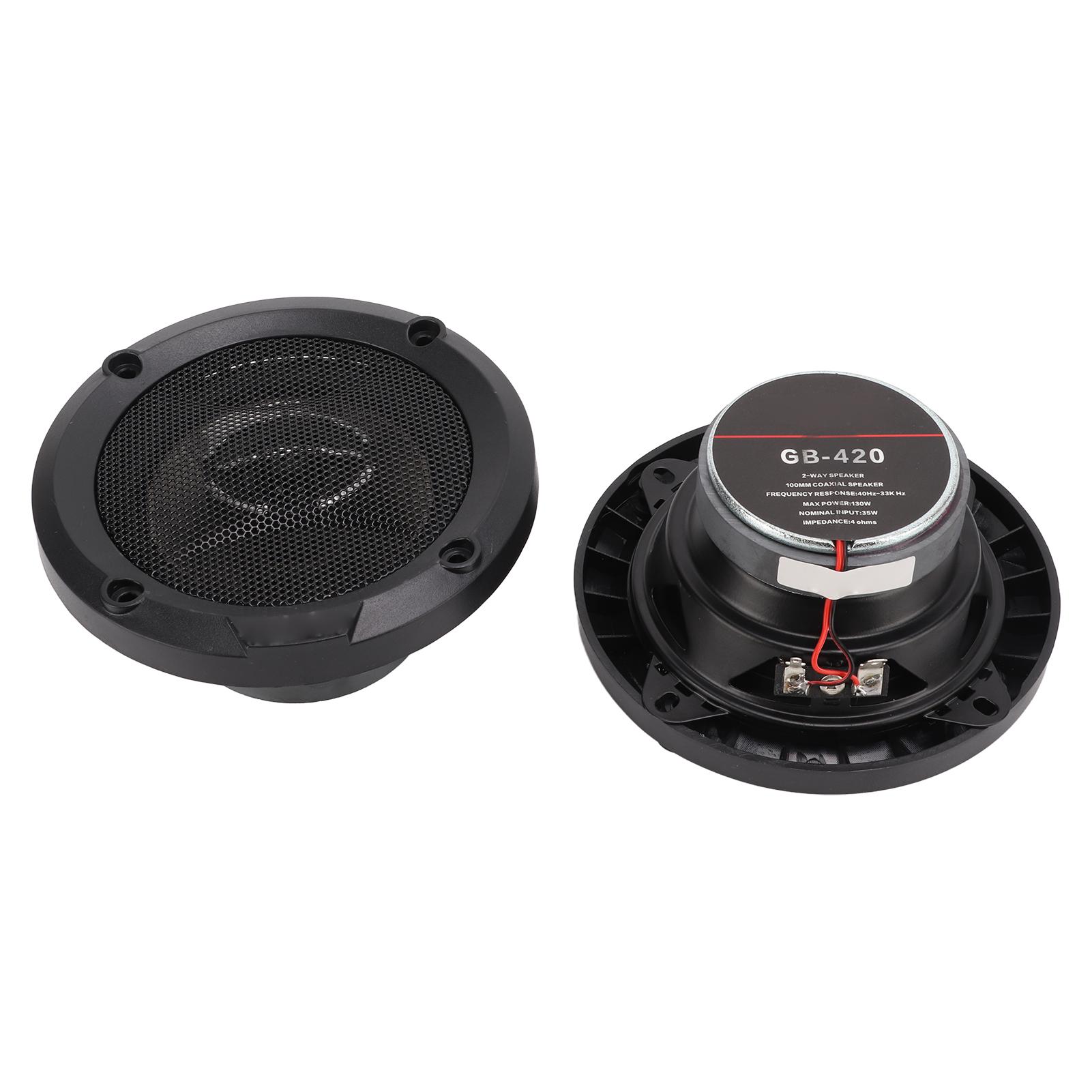 2Pcs Car Audios Speaker ABS Metal Universal Dome Tweeter Flat High Frequency Response