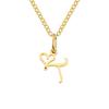 St. Delan Versatile 26-Letter Stainless Steel DIY Necklace Pendant