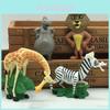 Madagascar Movie Action Figures 4pcs Doll Collection Toy For Kids Cute And Mini Toy