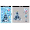10pcs Christmas Window Stickers Winter Snowman Santa Claus Snowflake Elk Static Stickers Glass Ornaments Merry Christmas Decor