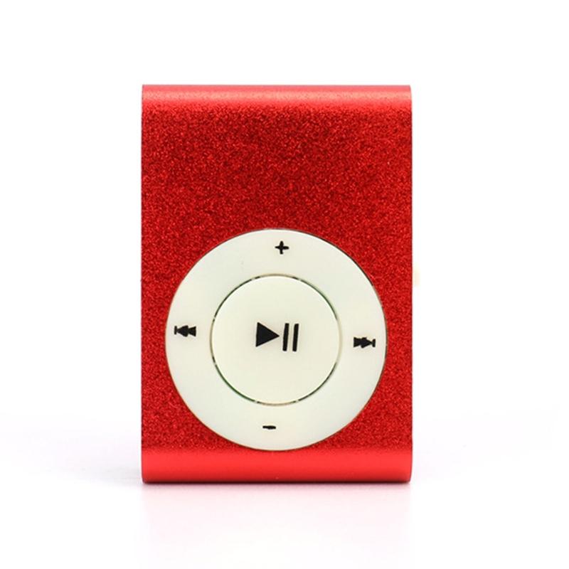 Pocket Size Metal Clamp MP3 Player Expandable Storage via Memory Card Rich Bass Sound Extended Battery