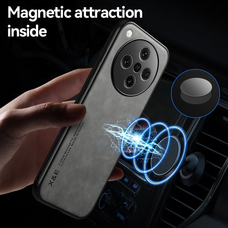 PU Leather Magnetic Case For Oppo Find X8 Pro 5G Soft TPU Frame Protect Back Cover For Oppo Find X8 Ultra X8s FindX8 X8Pro Funda