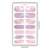 Flower Gradient Nail Sticker Full Wraps Nail Art Stickers Self-Adhesive Nail Art Decal Strips for DIY Nail Art Decor