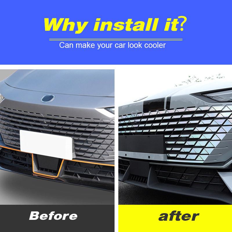 Vtear Car Body Stickers Fog Lamp Cover Grille Trim Car-Styling Exterior Decoration Parts Accessories For Changan Uni-V -2024