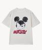 VTWO Fade Washed Face _Mickey_ T-Shirt (White)