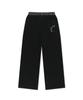 Matin Kim Check Mix Jersey Pants In Black