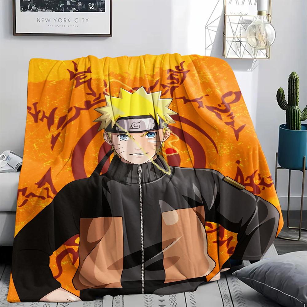 

Фланелевое одеяло с узором Наруто Узумаки, Высококачественное, Удобное для всех сезонов, Декор для дома, Тепло и уют, Идеально для подарков. 80cm x 120cm