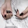 24 Pcs Matte Red Square False Nails Medium Length Fashion Press On Nail Tips for Wedding Party DIY Acrylic Manicure