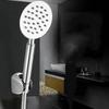 Stainless Steel Shower Head Supercharged Handheld  Silicone Water Outlet Round Square Bathroom Shower Head Set
