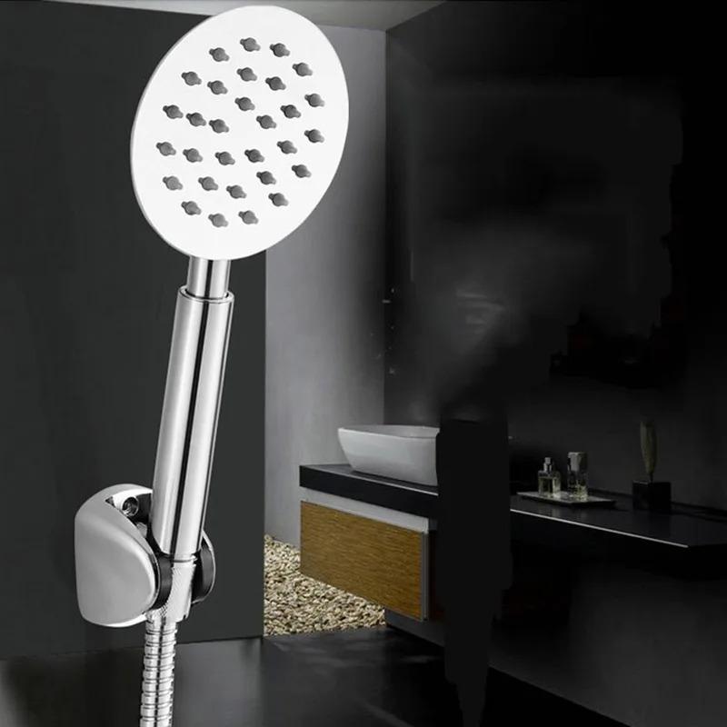 Stainless Steel Shower Head Supercharged Handheld Silicone Water Outlet Round Square Bathroom Shower Head Set