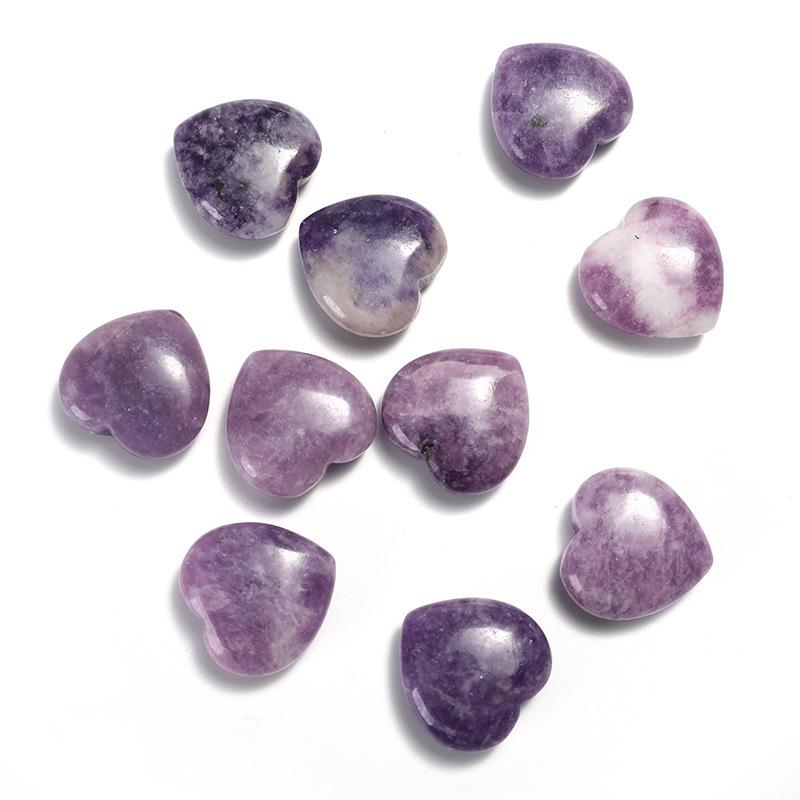 Natural Rose Quartz Heart-Shaped Crystal Gemstone - 2cm Polished Palm Stone