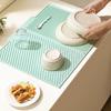 Anti-slip Silicone Draining Pad Thickened Cup Storage Pad Kitchen Accessory Placemats  Bathroom
