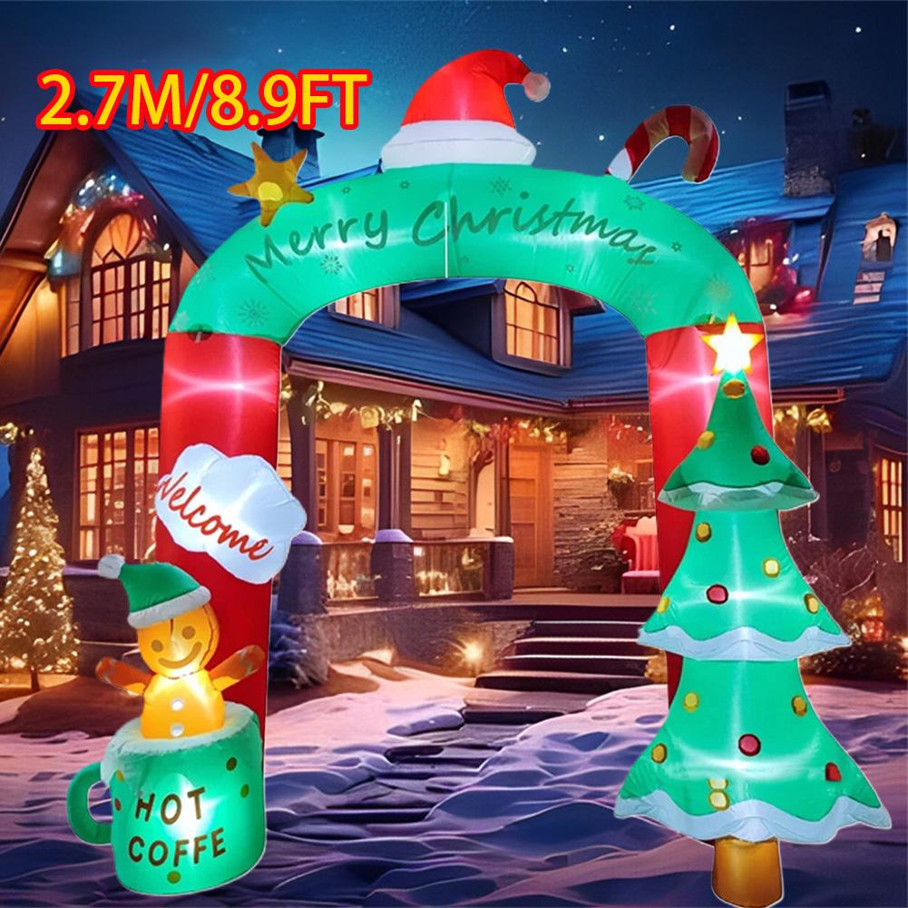 Christmas Decorations Inflatable Model Built-in LED Lights Inflated Toys Ornament Xmas Party New Year Garden Yard Outdoor Decor