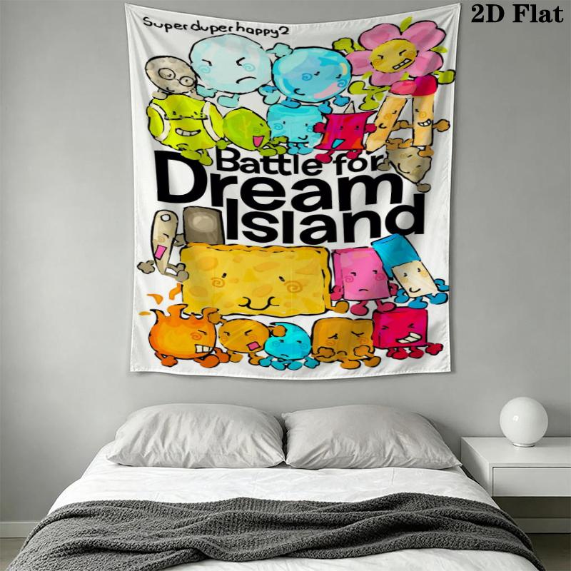 BFDI Wandteppich Ästhetisches Wandbehang Gedruckter Stoffdecke Dekorative Wandteppiche für Schlafzimmer Wohnzimmer Heimdekoration