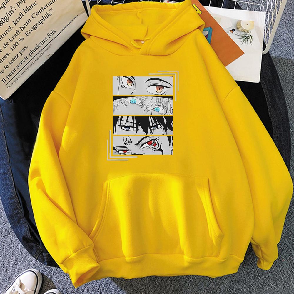 Jujutsu Kaisen Hoody Anime Graphic Printed Hoodies Vintage Oversized Hooded Long Sleeves Hoodie Men Women Clothes