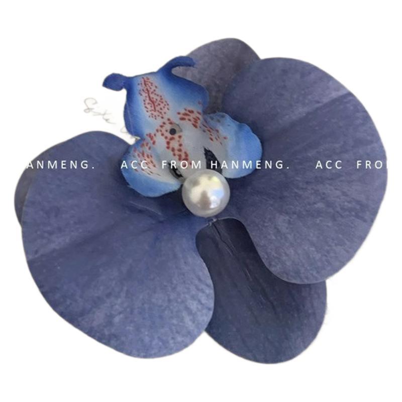1Pcs Phalaenopsis Pearl Hair Clip Orchid Butterfly Hair Clip Duckbill Clip Summer Holiday Hair Accessories Bow Flower Hair Clips