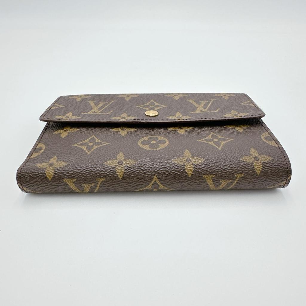 LOUIS VUITTON Monogram Porto Tresor Etuis Tri-fold wallet Monogram canvas M61202 Used