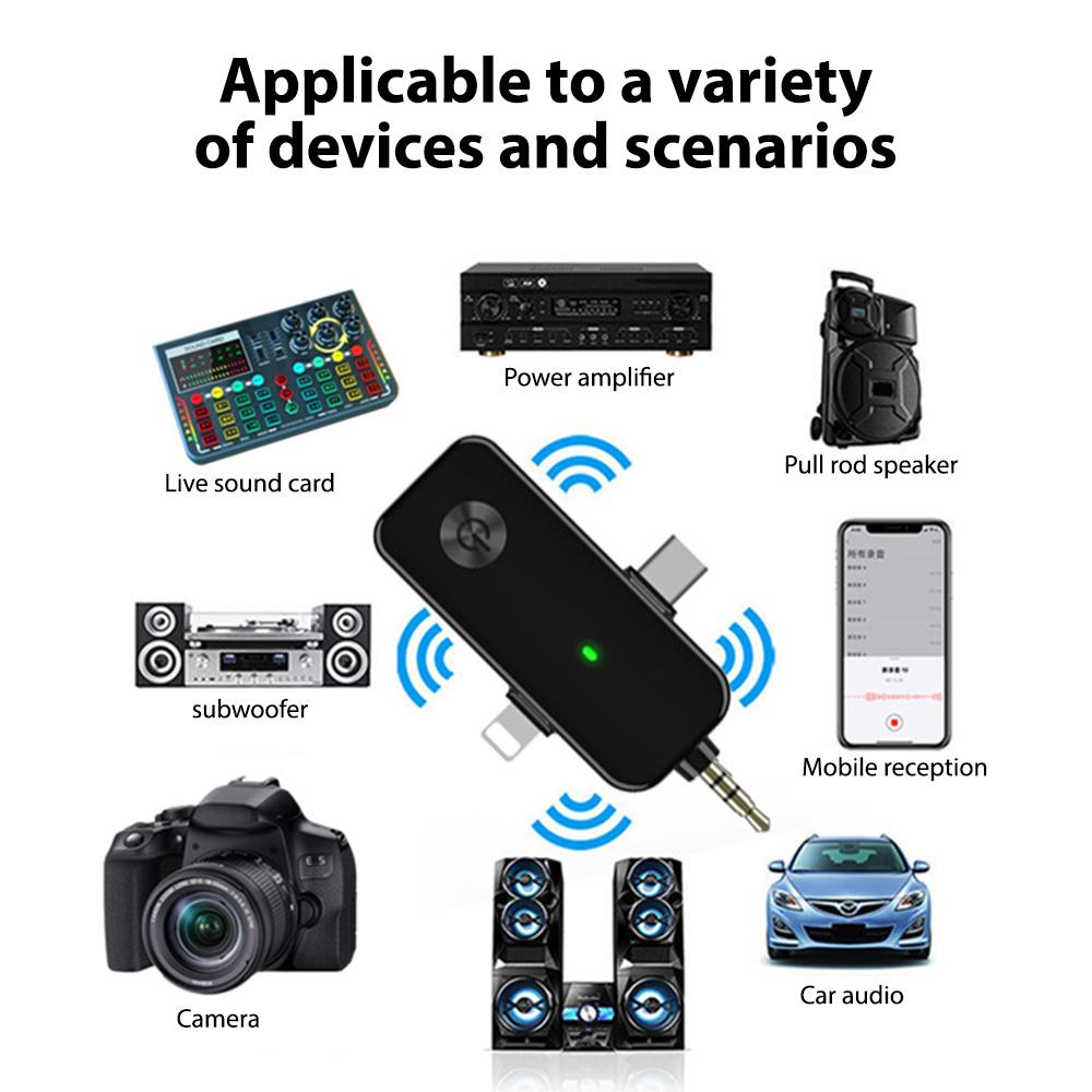 Vezeték nélküli csíptetős mikrofonrendszer Dupla mikrofon Zajcsökkentés Beépített DSP chip 2,4 GHz