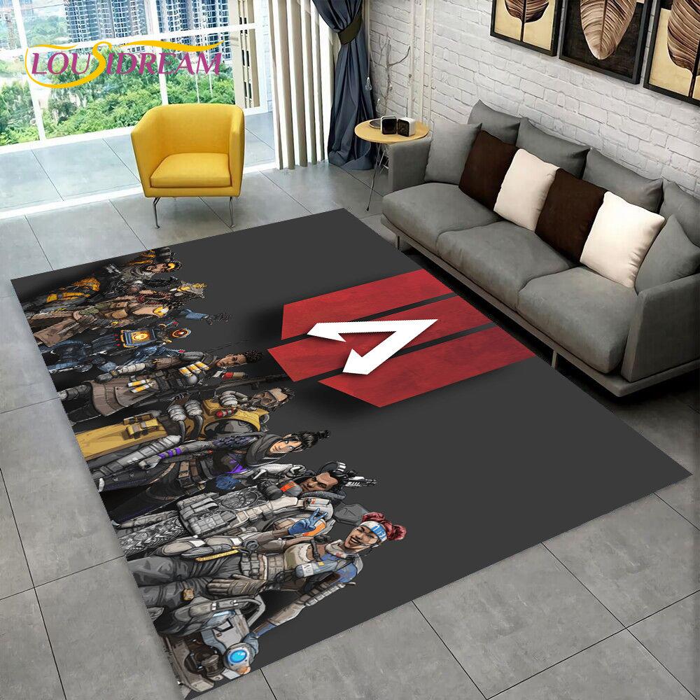 Apex Legends Game Gamer Cartoon Area Rug,Carpet Rug for Living Room Bedroom Sofa Doormat Decoration,kids Play Non-slip Floor Mat