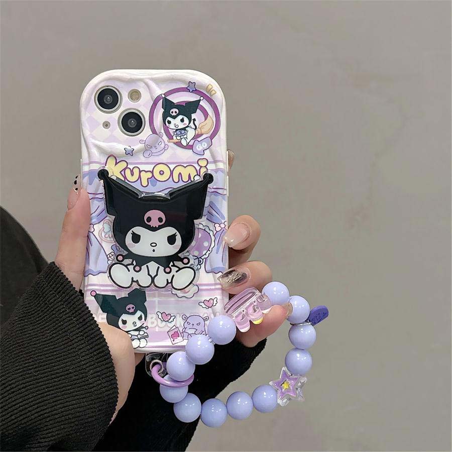 Hello Kitty Kuromi Bracket Holder Chain Casing For Huawei Honor 400 Lite Pro X9B X8C X8B X8A X9D X7D X7B X7A X6B 90 Lite 5G Case