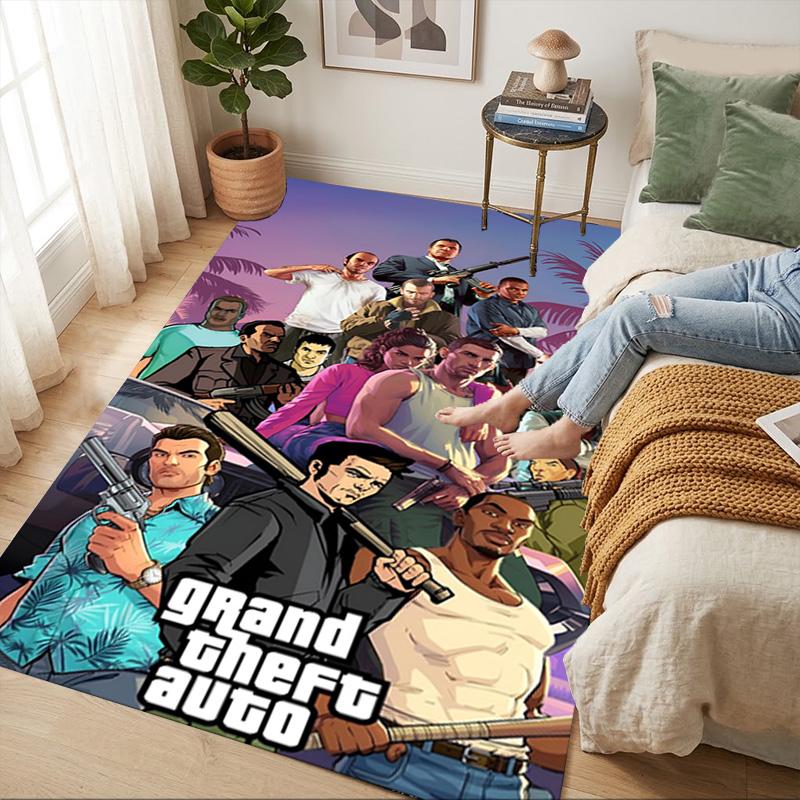 Gta V Living Room Non-Slip Area Rug Soft Carpet for Bedroom Game Playroom Sofa Office Home Decor Doormat Christmas Gift C9211773